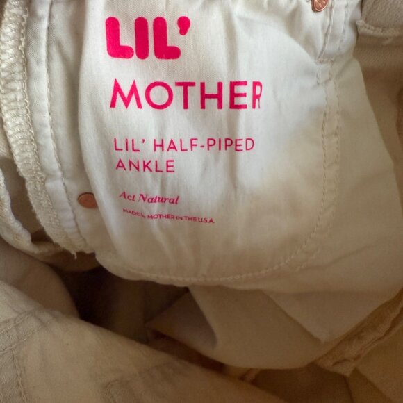 Mother Denim The Half Piped Ankle in Act Natural High-Waisted Wide-Leg Pants Wit - Picture 12 of 12